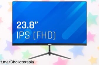 Monitor Full HD de 24” con panel IPS y 120 Hz, imagen brutal a un precio loco que no se repetirá; crea el setup guapísimo que siempre quisiste, ¡aprópiate de este chollo antes que volar!