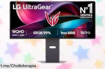 Monitor gaming ultrapanorámico de 34” con pantalla super nítida, oferta brutal que se va volando… ¡No te quedes sin el tuyo y vive la emoción del juego ya!