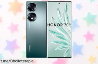 Móvil Honor 70 con 8 GB de RAM y 256 GB, ¡a precio de escándalo! No te quedes sin el tuyo, las unidades vuelan rápido y la oportunidad es única.