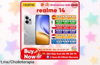 Móvil Realme 14 5G, pantalla AMOLED y cámara de 50MP a precio de risa, ¡pero date prisa que este chollo vuela!