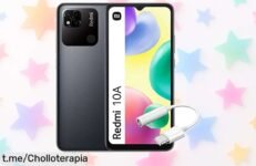 Móvil Redmi 10A 3/64GB tirado de precio y con cable USBC a jack de regalo, ¡no te quedes sin el tuyo antes que vuelen!