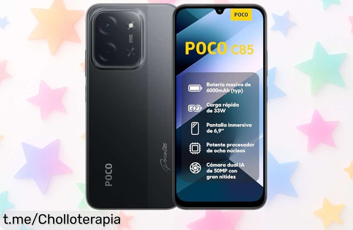 Móvil Xiaomi POCO C85 con batería brutal de 6000 mAh y cámara de 50MP, ¡rebajado a un precio imbatible que solo durará poco tiempo!