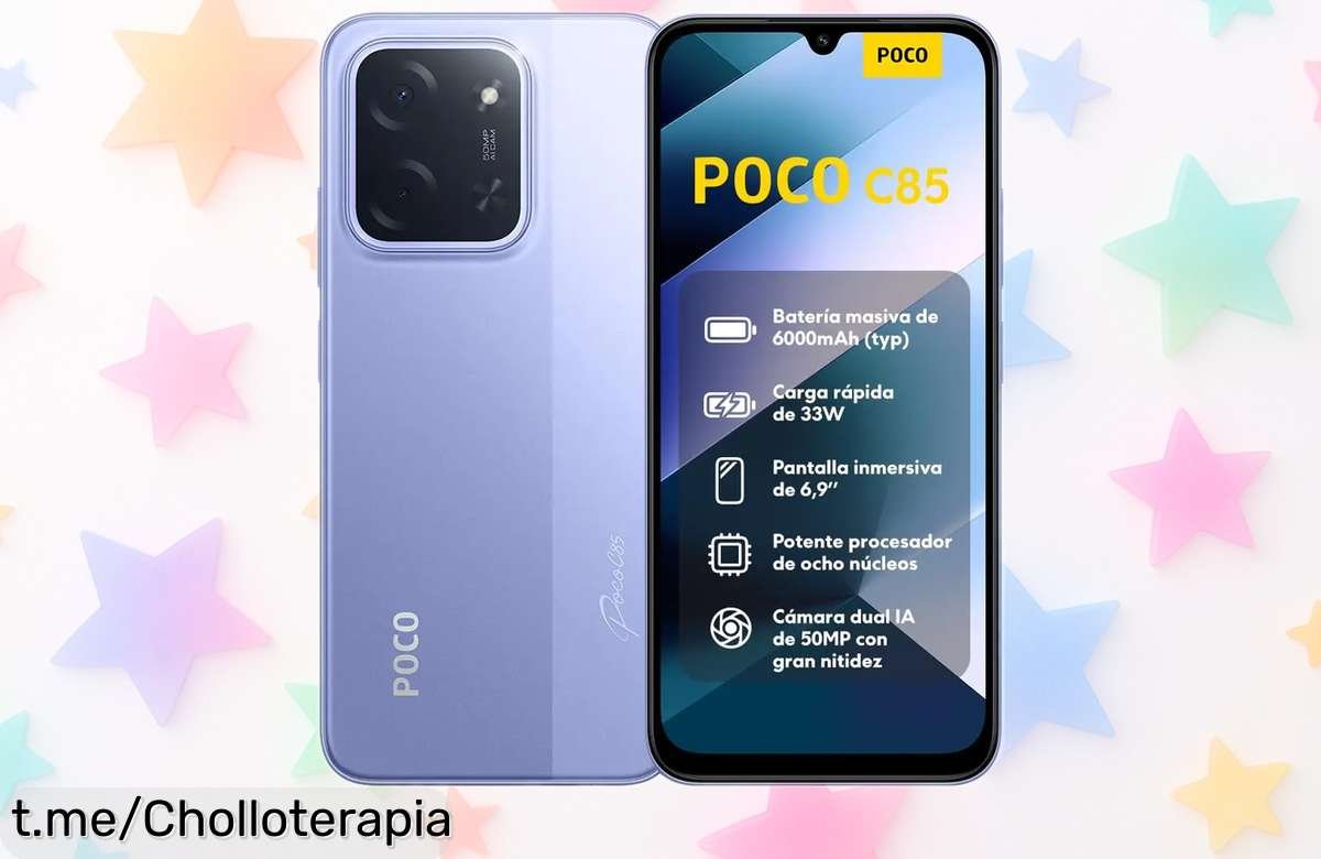 Móvil Xiaomi Poco C85 con pantalla gigante de 6,9” y cámara dual bestial: ¡descuento brutal que no puedes dejar escapar, corre antes que se esfume!