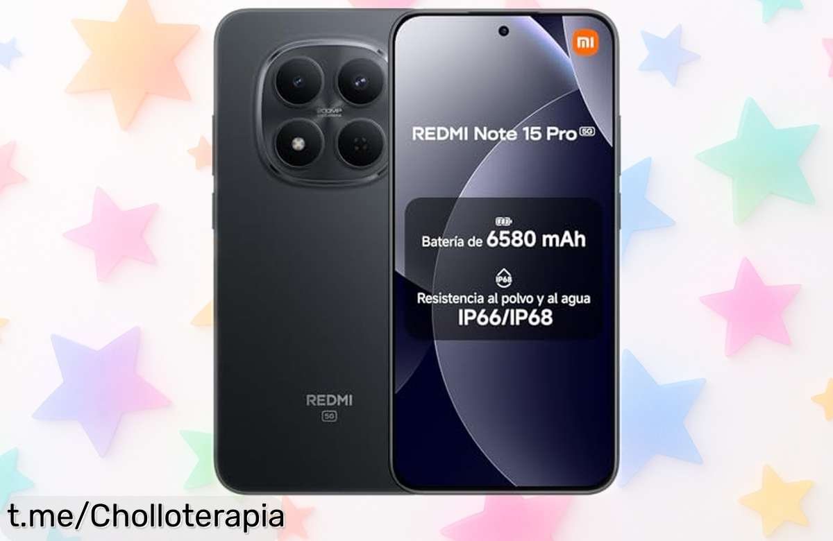 Móvil Xiaomi Redmi Note 15 Pro 5G con cámara de 200MP y pantalla AMOLED gigante, ¡aprovecha este ofertón a precio que no ves todos los días!