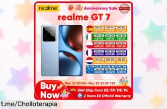 Móvil realme GT 7 con batería inmortal y carga rápida, ¡aprovecha el precio loco! Pocas unidades disponibles, no dejes que se te escape esta oportunidad única.