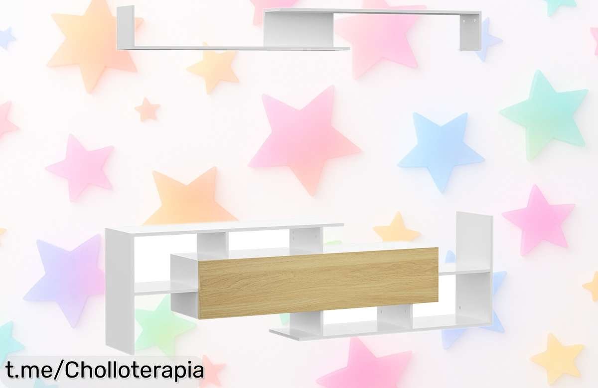 Mueble para TV HOMCOM que transforma tu salón y organiza todo sin esfuerzo, ¡aprovecha el cupón y llévalo a precio de risa antes de que se acabe!