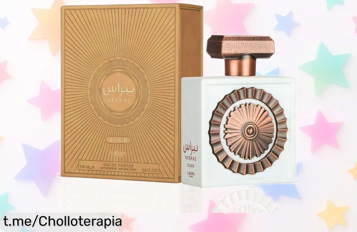 Nebras Elixir Eau de Parfum 100ml de Lattafa Pride, a precio loco y con caída brutal; no te pierdas este aroma único que hará sentir especial a cualquier persona. ¡Date prisa antes que se agote!