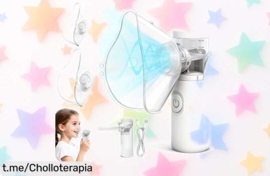 Nebulizador portátil recargable con mascarillas para niños y adultos, un super chollo que ha bajado de precio una barbaridad ¡Hazte ya con el tuyo antes de que se agoten!