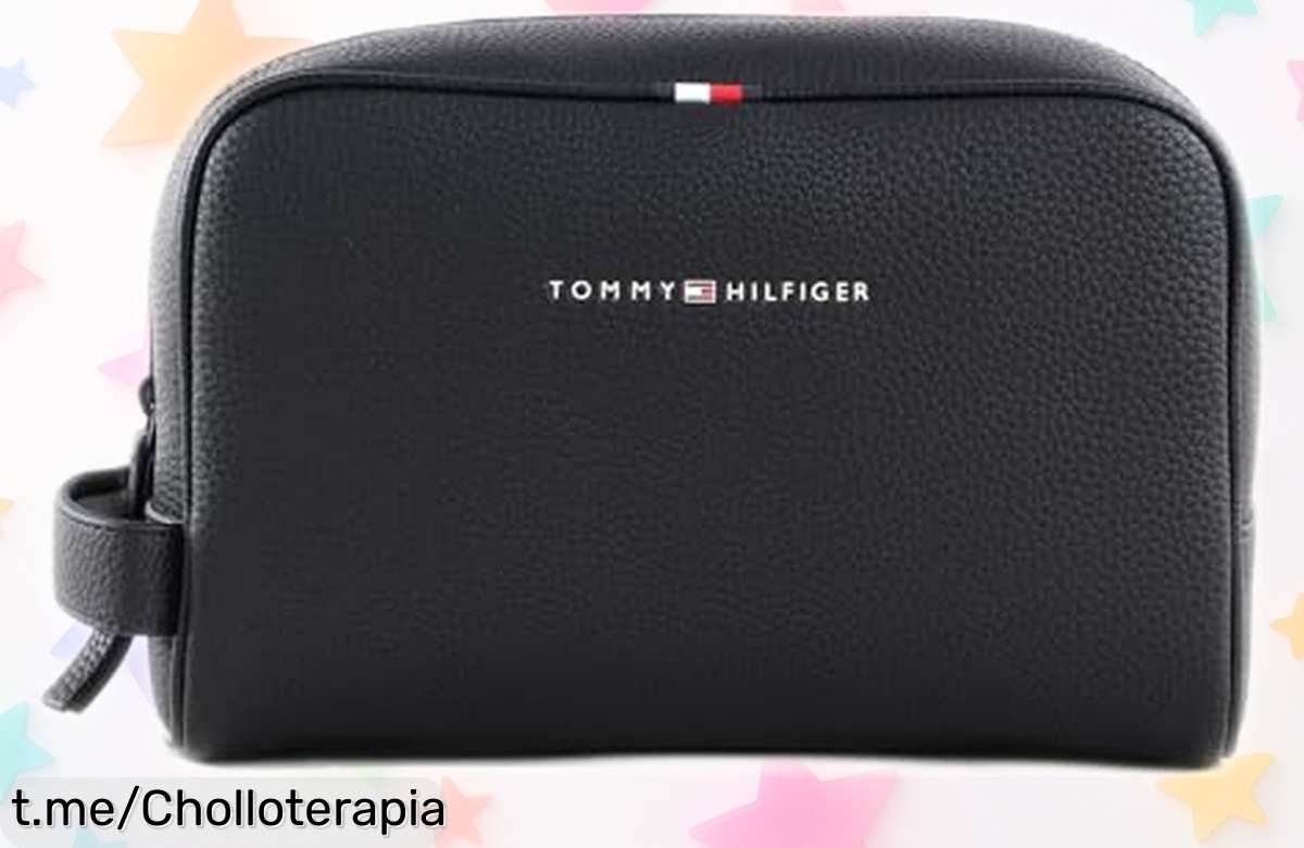 Neceser Tommy Hilfiger Essential en piel sintética: espacio brutal y precio de escándalo, ¡aprovecha esta oferta única antes que se agote!