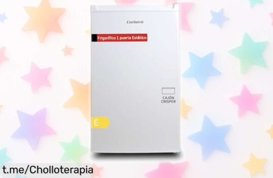 Nunca visto: increíble nevera pequeña Corberó CF1PM8024 con congelador y cajón crisper, ¡hazte con este ofertón antes de que se agote!