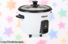 Olla arrocera compacta Tristar RK6142 a precio loco: arroz perfecto sin quemar y función mantener caliente. ¡No dejes que esta ganga se te escape!