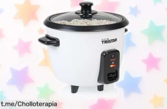 Olla arrocera compacta Tristar RK6142 a precio loco: arroz perfecto sin quemar y función mantener caliente. ¡No dejes que esta ganga se te escape!