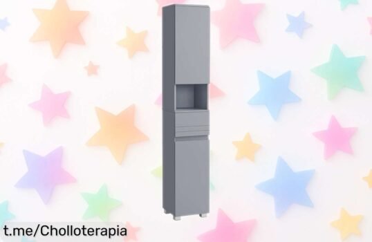 Organiza tu baño con el armario de estantes y cajón ajustable VASAGLE, ¡con un precio regalado que vuela! No pierdas esta oportunidad única para darle orden a tu vida.