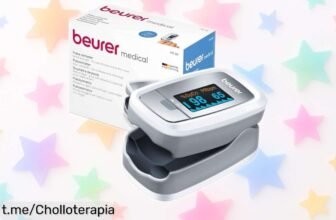 Oxímetro de dedo Beurer PO 30 con pantalla a color, precisión clínica en un tamaño compacto y precio loco; ¡no lo pienses más, estos volarán!