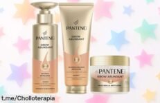 Pack anticaída Pantene: Champú, acondicionador y mascarilla a precio de escándalo para que tu pelo luzca fuerte, largo y denso. ¡No te quedes sin esta oferta increíble antes de que vuele!