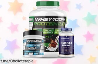 Pack completo de proteína WHEY, creatina y Omega 3 de Musclefit a un precio tirado: ahorra hoy y potencia tu fuerza como nunca antes, ¡no lo dejes escapar!
