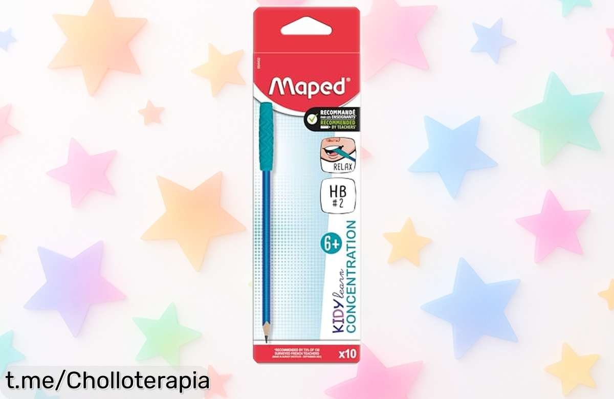 Pack de 10 lápices de grafito Maped con punta para masticar, ¡rebajados a un precio loco! Mejora tu concentración y disfruta dibujar mientras ahorras.