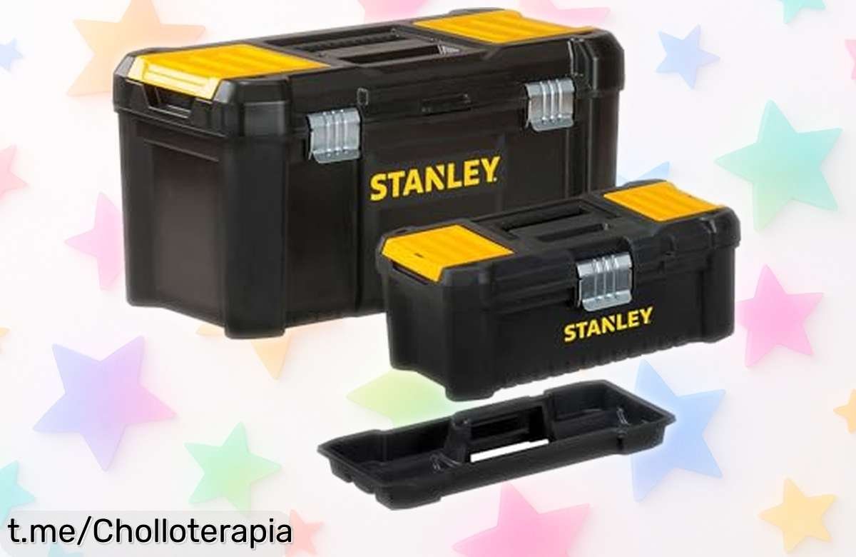 Pack de 2 cajas de herramientas Stanley con organizadores: ¡no te pierdas este chollo brutal para tener todo a mano y preparado para el curro!