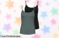 Pack de 2 camisetas sin mangas para chica a precio de risa, ideal para cualquier plan: ¡No te lo pierdas y dale un toque fresco y divertido a tu armario ya!