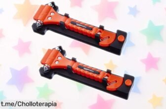 Pack de 2 cortadores de cinturón y martillos rompecristales Amazon Basics a precio que no cuadra, ¡perfectos para emergencias! No te quedes sin ellos, estas unidades vuelan.