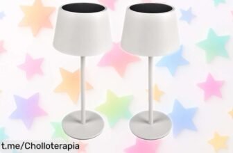 Pack de 2 lámparas solares LED greenandco, regulables y recargables, precio loco que no podrás dejar pasar; ilumina tu vida, ¡aprovéchalo ya antes de que se agoten!