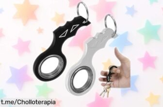 Pack de 2 llaveros fidget Hulvyzu de aluminio, resistencia total y suave al tacto. ¡Aprovecha este precio de escándalo antes que se agoten! Ideal para desestresarte donde quieras.