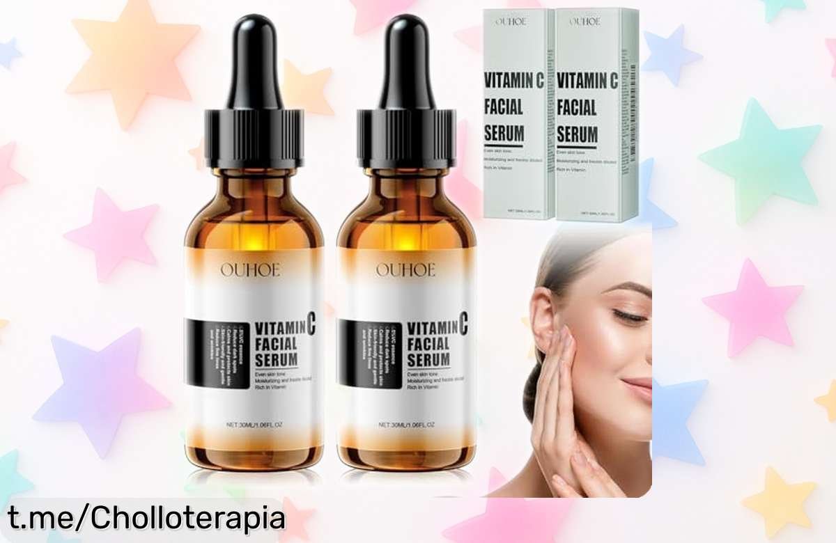 Pack de 2 sérums faciales con vitamina C y E que iluminarán tu rostro por un precio loco que no podrás dejar pasar. ¡Son perfectos para brillar sin manchas!