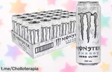 Pack de 24 latas de Monster Ultra White y Mango Loco, energía sin azúcar a precio de risa para que nunca te falten las pilas. ¡No pierdas esta oportunidad única!