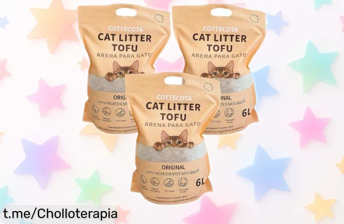 Pack de 3 arenas para gatos de Cottecota, el ofertón que tu arenero necesita: ¡olores controlados y duración máxima al mejor precio! No te lo pierdas.