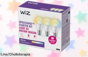Pack de 3 bombillas inteligentes LED WiZ A60 que cambiarán tu hogar, regulables y perfectas para cualquier ambiente a un precio increíble; ¡no te quedes sin ellas antes de que vuelen!