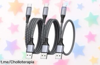 Pack de 3 cables USB C RAVIAD: ¡Carga veloz y transferencia sin interrupciones a un precio increíblemente bajo que no querrás dejar pasar!
