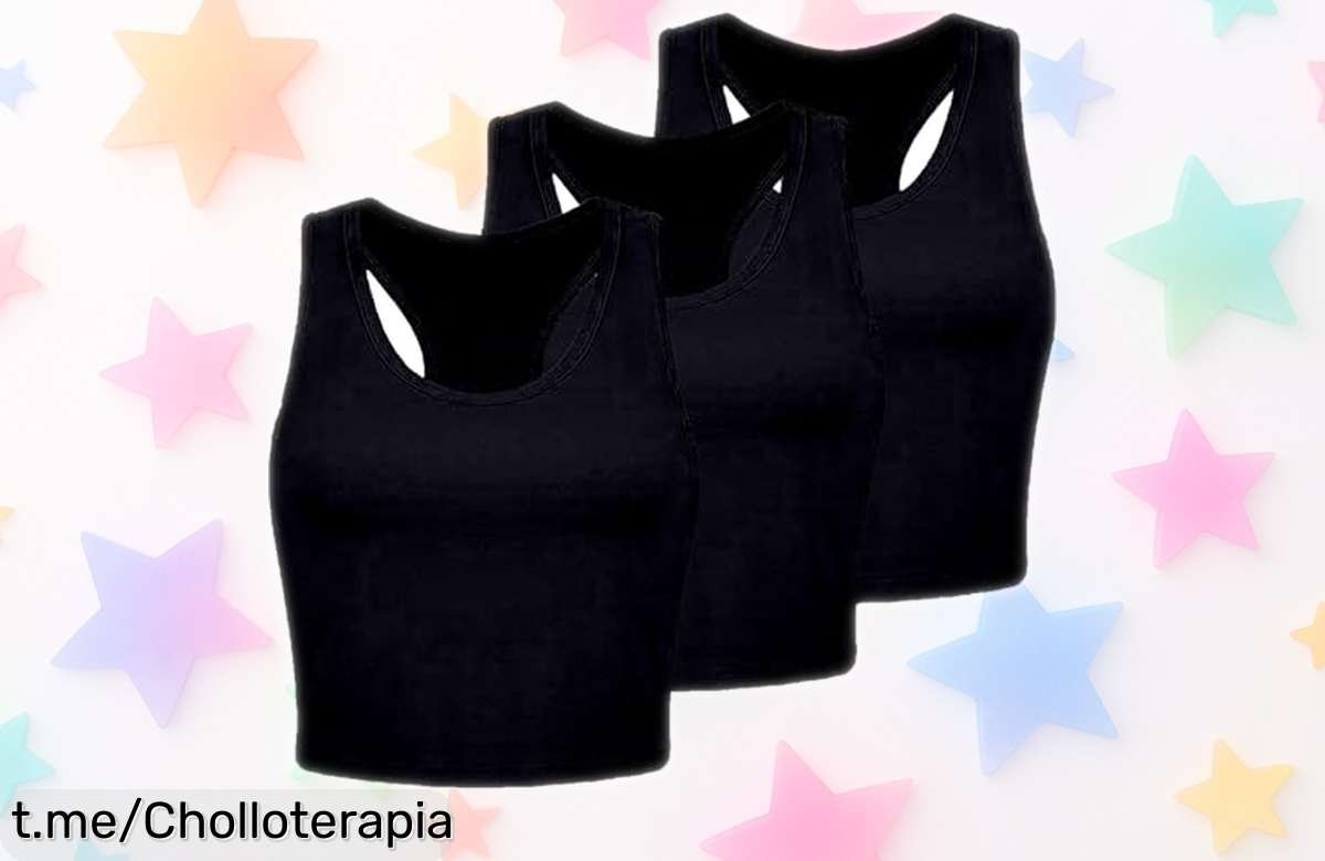Pack de 3 camisetas de tirantes para mujer que secan rápido: diseño sin costuras y un chollazo inesperado que no querrás dejar pasar. ¡Consigue las tuyas ya!