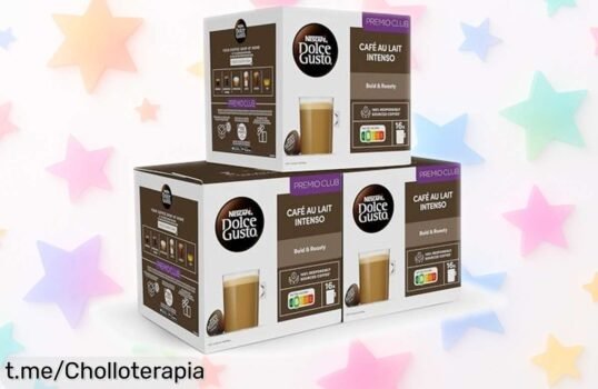 Pack de 48 cápsulas de café con leche intenso Dolce Gusto, la oportunidad que estabas esperando para un cafeteo premium en casa ¡no te quedes sin el tuyo!