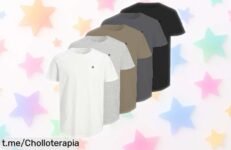 Pack de 5 camisetas básicas Jack & Jones con bordados premium a precio de ganga, no te quedes sin ellas y súmate al estilo que todos quieren lucir.