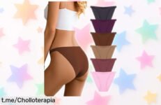 Pack de 6 bragas sin costuras Dawnrole para mujer con super comodidad y un precio increíble, ¡no te quedes sin ellas y siente la libertad que mereces!