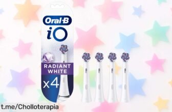 Pack de 6 cabezales de recambio OralB iO Radiant White a precio de risa, ¡aplica el cupón y transforma tu sonrisa antes que se agoten!