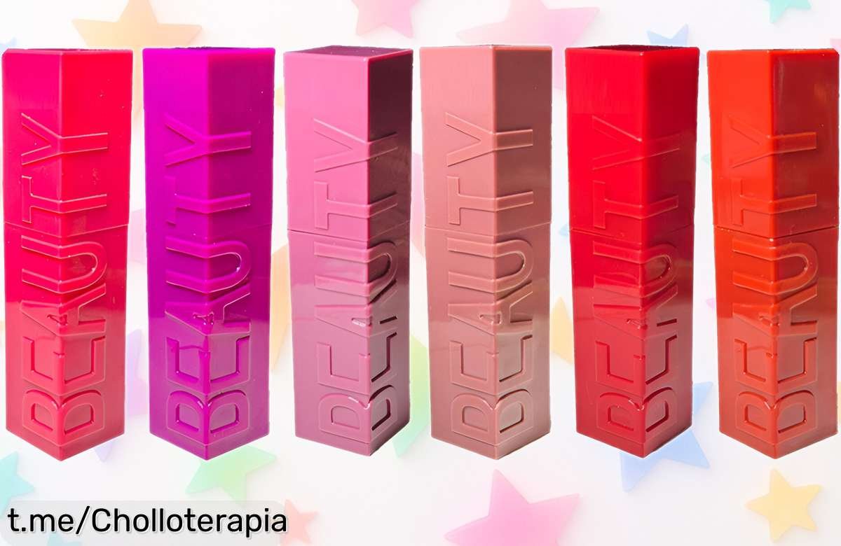 Pack de 6 pintalabios Marukatsu en tonos nude, rosa y rojo: ¡ofertón que dura! Corre antes de que se agote este precio de ganga para lucir perfecta siempre.