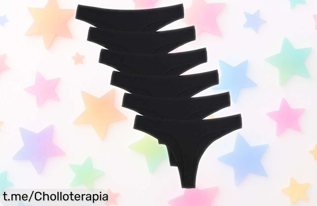 Pack de 6 tangas DRESHOW que no podrás dejar pasar: super transpirables, colores vibrantes y un precio bajísimo que se van volando ¡Aprovecha antes de quedarte sin ellas!