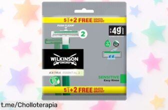 Pack de 7 maquinillas Wilkinson Sword Extra 2 Sensitive a precio de escándalo, ¡afeitarte sin irritación nunca fue tan fácil y agradable! No lo dejes pasar.
