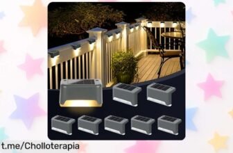 Pack de 8 luces solares GIGALUMI para exteriores a precio tirado, ilumina tu jardín y escaleras; ¡no te quedes sin ellas antes de que vuelen!