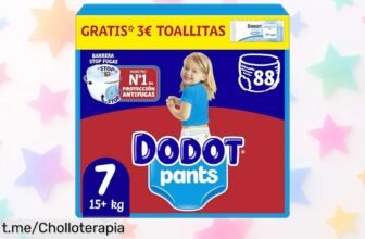 Pack de 88 pañales Dodot Bebé Pants para peques inquietos con ajuste 360° y absorción total, ¡ofertón a un precio loco que se van volando!
