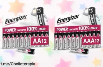 Pack de pilas AA y AAA Energizer Advanced: potencia loca y súper duración para salvar tu bolso, ¡aprovecha esta oferta bestia antes que se esfume!