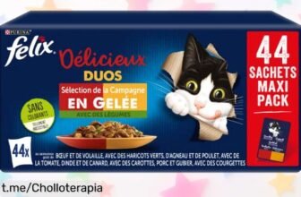 Pack maxi de comida húmeda Purina Felix: 44 sobres repletos de sabor y nutrientes, ¡una oferta irresistible para que tu gato sea feliz! Aprovecha ahora este ofertón único.