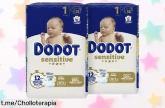 Pañales Dodot Sensitive, 116 unidades a precio loco: cuida la piel de tu bebé y olvídate de las fugas. ¡Aprovecha este chollo antes que se acaben!