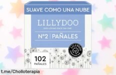 Pañales Lillydoo, un gran chollo con más de 100 unidades para cuidar la piel de tu peque y olvidarte de fugas. ¡No lo pienses y mimalo hoy mismo!