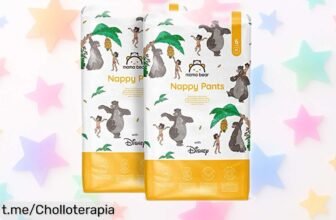 Pañales braguita con ajuste 360 de Disney y Amazon Mama Bear a precio ridículo, ¡cuidado toda la noche! No te quedes sin el tuyo, corre que vuelan.