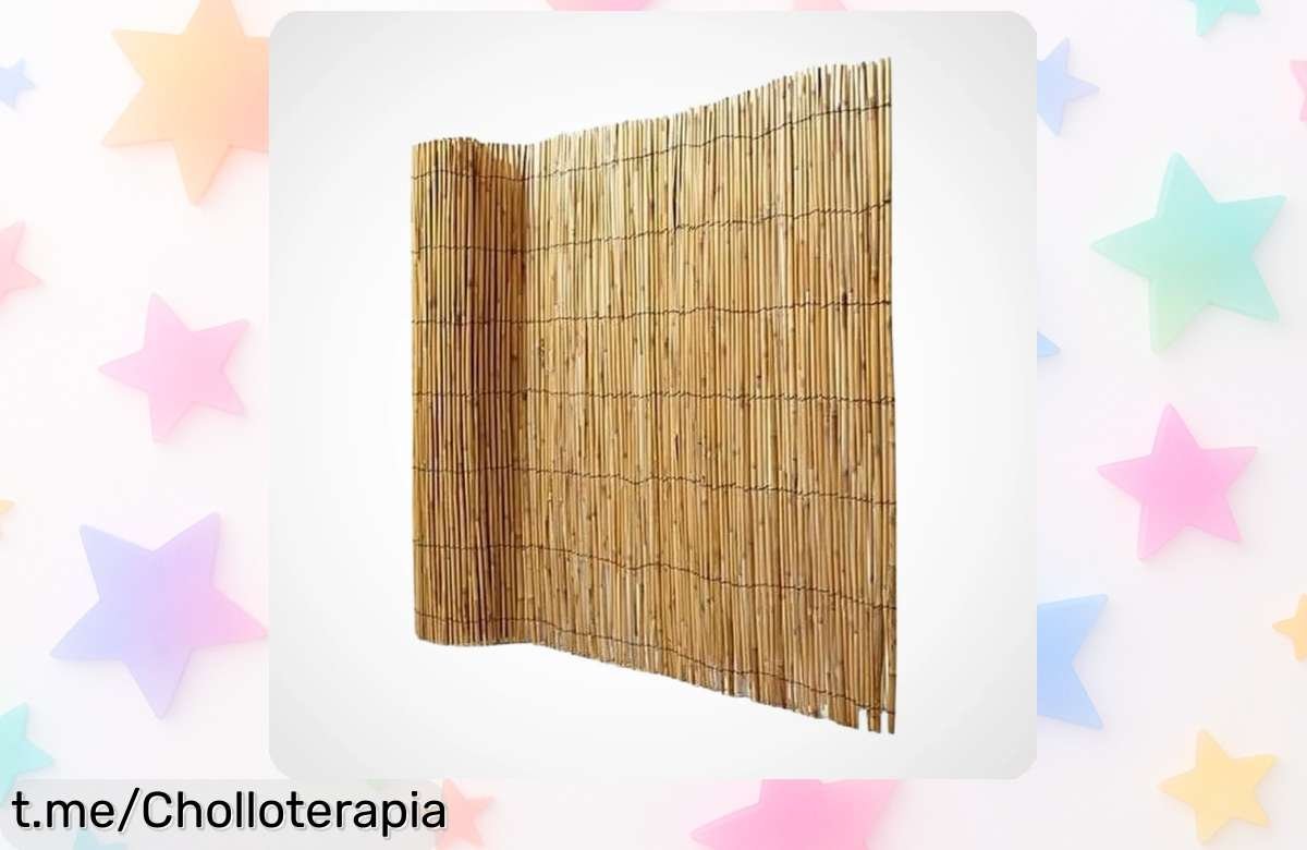 Panel de bambú 1x5m para privacidad y protección con bajón de precio brutal: gana intimidad y estilo, ¡date prisa que vuelan a este regalo absoluto!