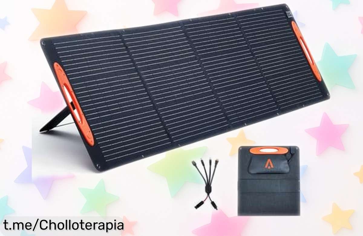 Panel solar plegable de 210 W KIMORE con bajada de precio loca, ¡no esperes más y asegúrate tu energía portable antes de que se acabe!
