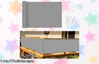 Pantalla de privacidad Sunnylaxx para balcón: bloquea miradas y rayos UV, transforma tu rincón en un oasis; con este súper chollo no te quedes sin la tuya antes que se agoten.