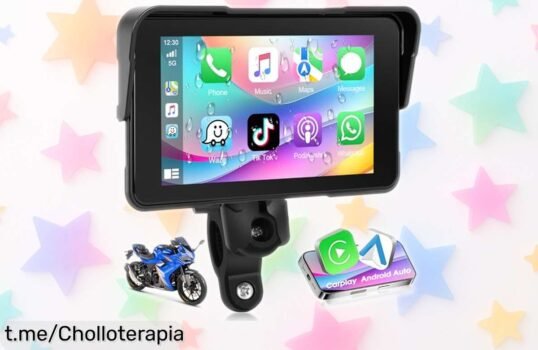 Pantalla táctil HD de 5” para moto con Bluetooth y GPS a un descuentazo que te hará disfrutar del camino como nunca, ¡no dejes pasar esta oportunidad única!